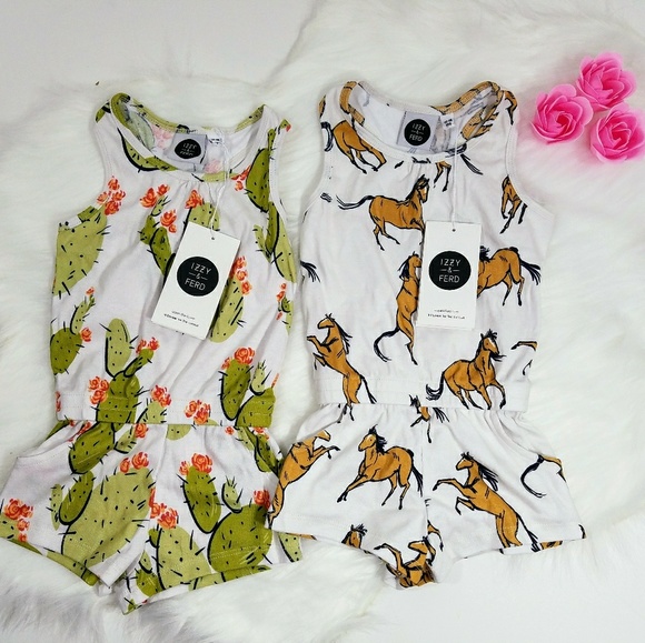 Izzy & Ferd Other - Izzy & Ferd Girls 12-18 Month Summer Rompers Izzy & Ferd Other - Izzy & Ferd Girls 12-18 Month Summer Rompers